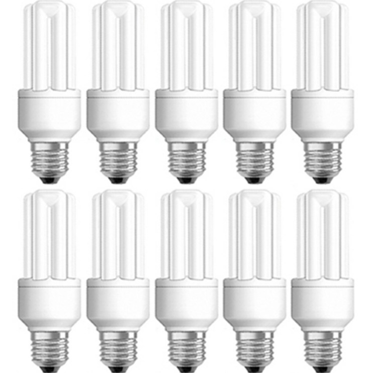 오스람 삼파장 램프 E26 Duluxstar 20W, 백색, 10개 오스람 삼파장 램프 E26 Duluxstar 20W, 백색, 10개