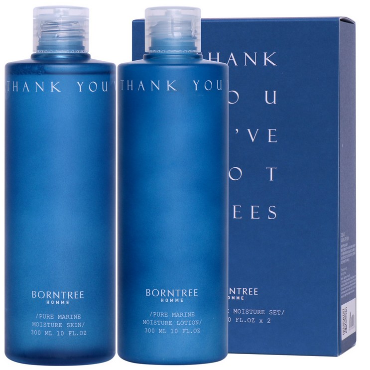 본트리 옴므 퓨어마린 모이스처 스킨 300ml 로션 300ml 세트, 1세트