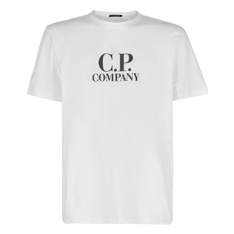 CP컴퍼니 머서라이즈드 로고 티셔츠 화이트 12CMTS040A006130GWHITE CP컴퍼니 머서라이즈드 로고 티셔츠 화이트 12CMTS040A006130GWHITE