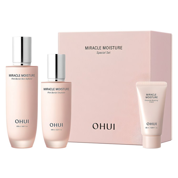 오휘 미라클 모이스처 핑크 베리어 스킨 150ml 에멀전 100ml 크림 25ml 오휘 미라클 모이스처 핑크 베리어 스킨 150ml 에멀전 100ml 크림 25ml