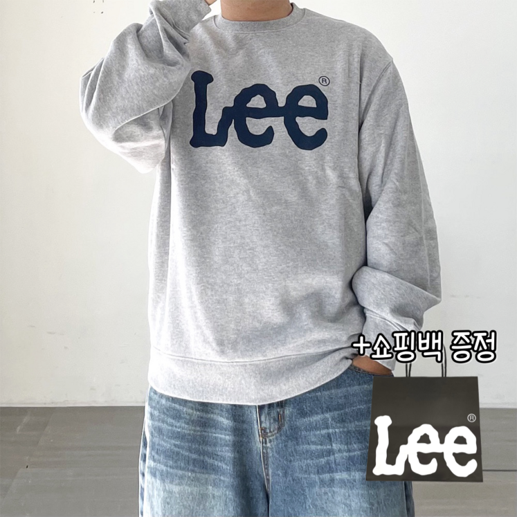 당일출고정품 LEE 리 빅 트위치 로고 맨투맨 그레이 쇼핑백 당일출고정품 LEE 리 빅 트위치 로고 맨투맨 그레이 쇼핑백