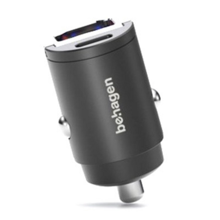 비하겐 ZETTA 45w USB PD PPS 초미니 차량용 듀얼 고속충전기 매립형 시거잭 USBA USBC, 블랙, TWIDCAR45 비하겐 ZETTA 45w USB PD PPS 초미니 차량용 듀얼 고속충전기 매립형 시거잭 USBA USBC, 블랙, TWIDCAR45