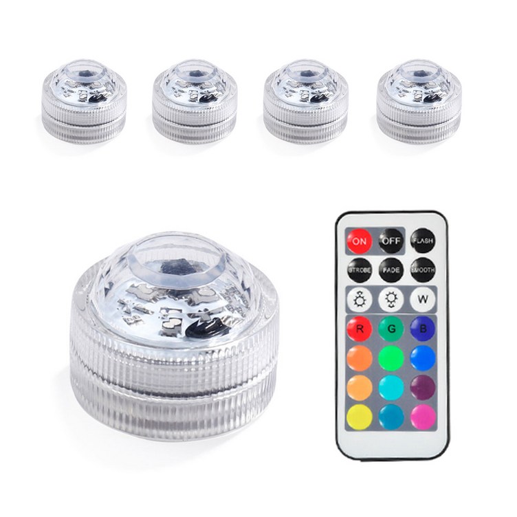 LED 미니 무선 조명 3cm 5p 리모콘 세트 LED 미니 무선 조명 3cm 5p 리모콘 세트