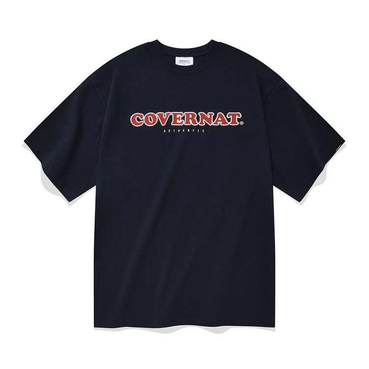 [커버낫 본사]쿠퍼 로고 티셔츠 네이비