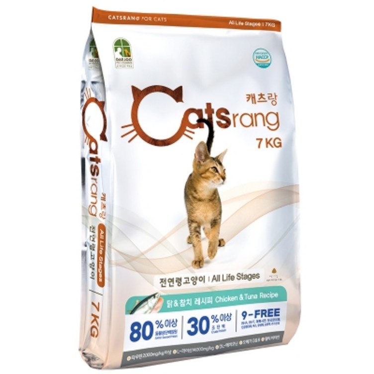 캐츠랑 전연령 7kg 고양이 건식사료, 7kg, 1개