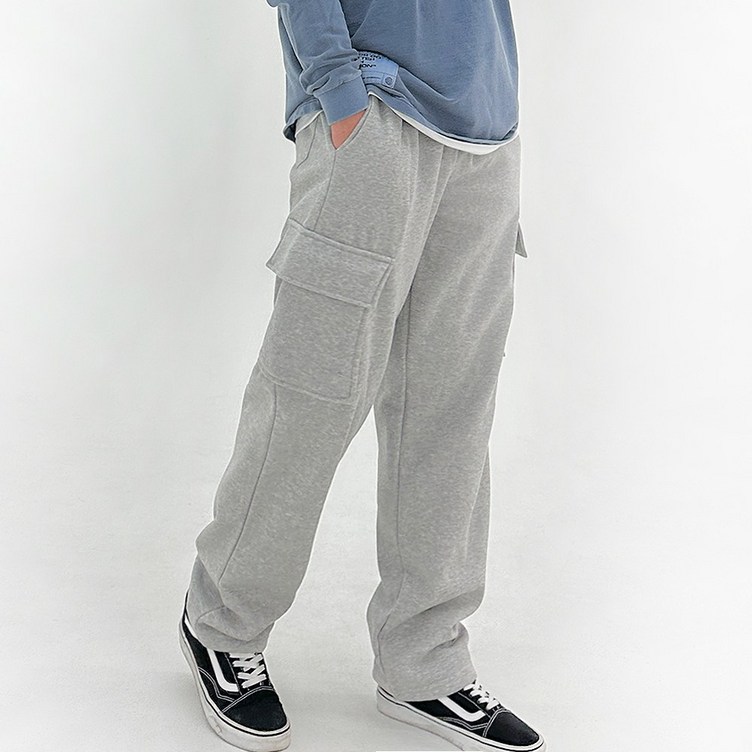 남녀공용기모옵션추가 M L XL 2XL 3XL유틸리티 카고 와이드 트레이닝 팬츠