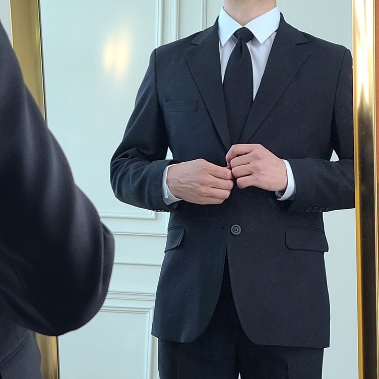 오전주문 오후도착 가성비 스판 장례식 검정 정장 세트 오전주문 오후도착 가성비 스판 장례식 검정 정장 세트