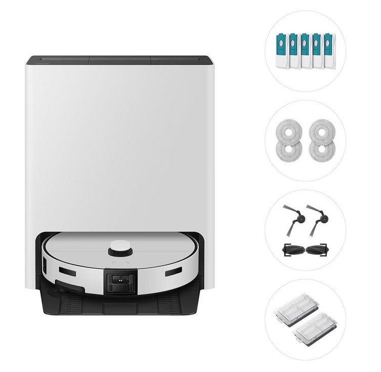 삼성전자 Bespoke AI 스팀 플러스 로봇청소기  먼지봉투  다회용포  브러시 키트  모터필터 세트 방문설치