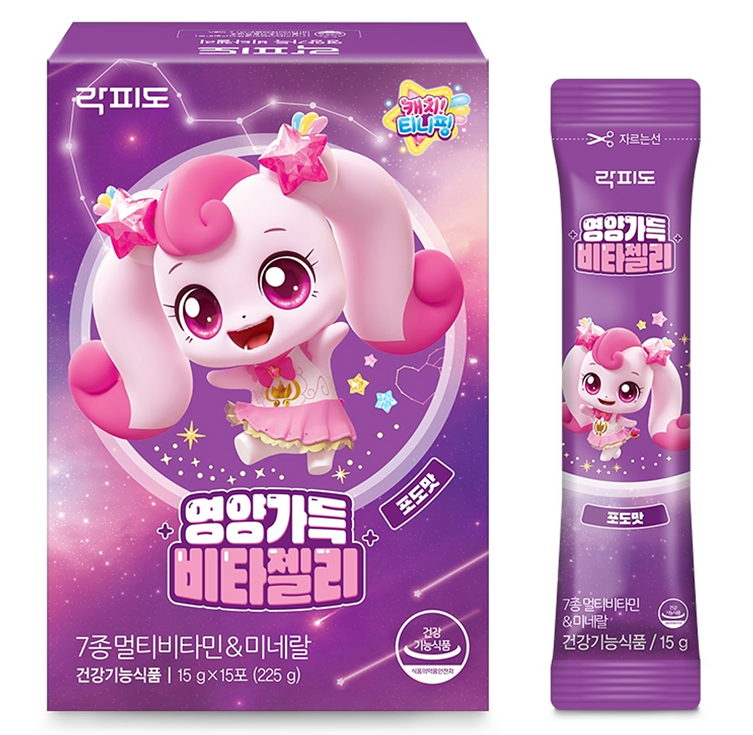락피도 영양가득 비타젤리 15p, 225g, 1개 락피도 영양가득 비타젤리 15p, 225g, 1개