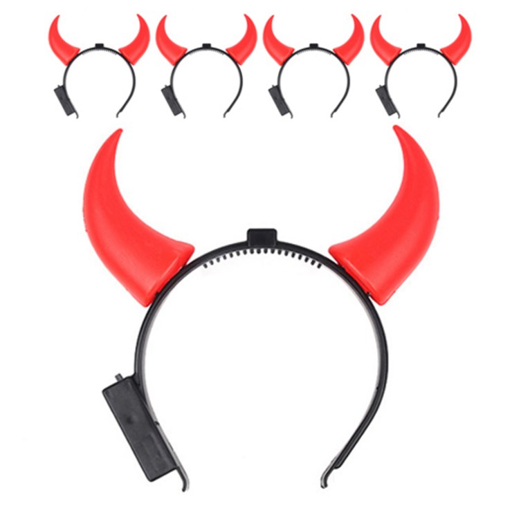 파티해 LED 점등 붉은악마 머리띠