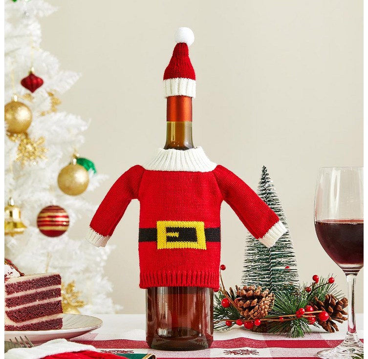 모던하우스 와인보틀 커버 모자 세트