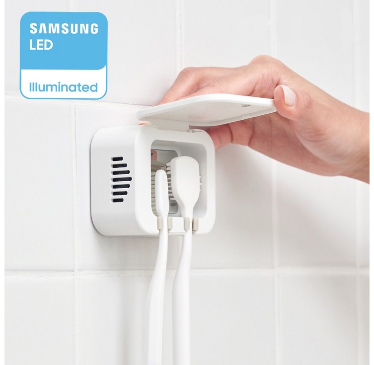 프리쉐 삼성전자 UVC LED 2구 무선 히팅 바람건조 칫솔살균기