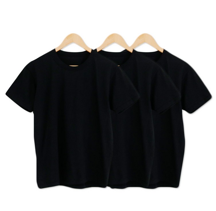 슬로비 국산 순면 남녀공용 반팔 티셔츠 3팩 17,900