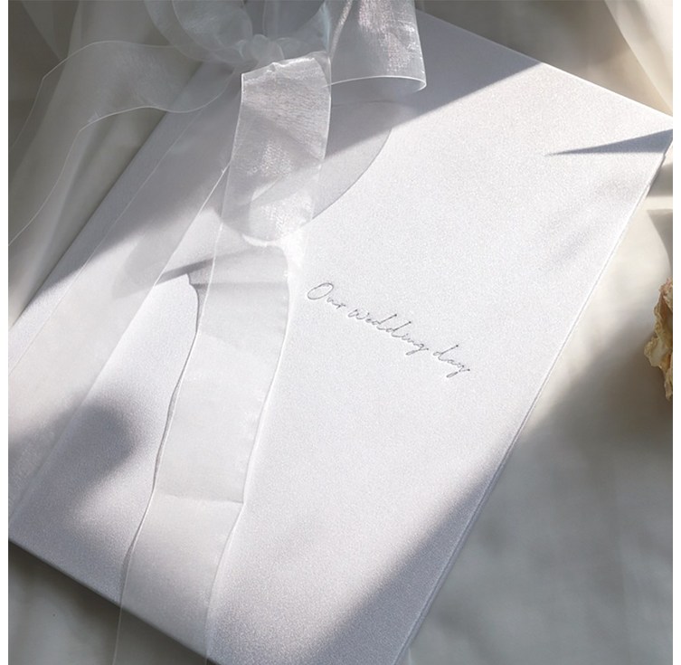 엘블랑꼬 고급 혼인서약서 케이스  리본 결혼식 성혼선언문 커버