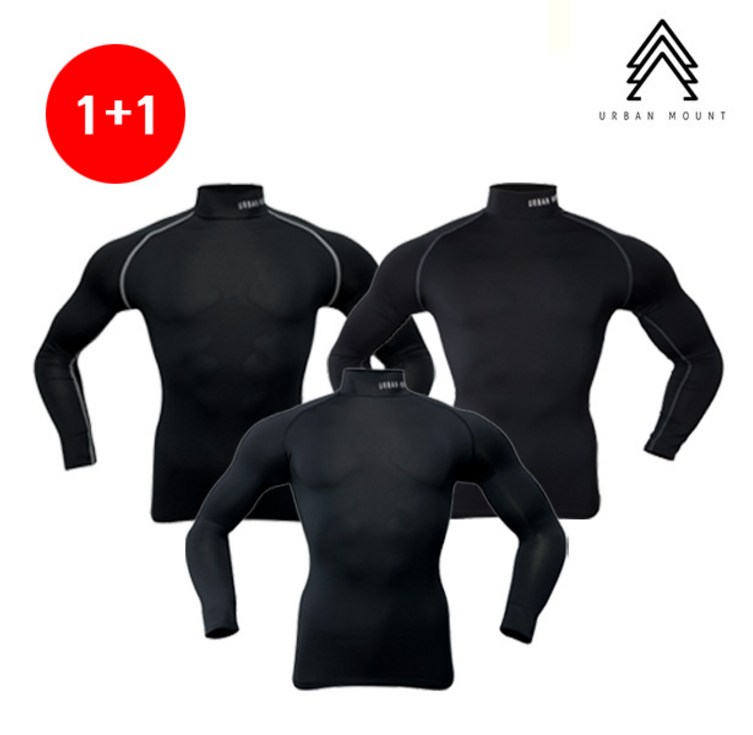 [1+1] 어반마운트 스포츠 테크핏 기능성 컴프레션 언더셔츠 모음 (004~006)