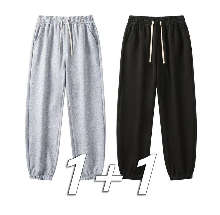 11봄가을 트레이닝 바지 남녀공용 조거팬츠 캐주얼 루즈핏 스트링 심플 베이직 수수한 통기성 날씬해 보이는 슬랙스