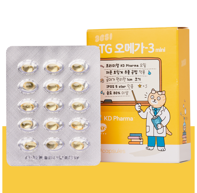 3651 고양이 강아지 오메가3 영양제 60캡슐 순도 80 KD Pharma 3651 고양이 강아지 오메가3 영양제 60캡슐 순도 80 KD Pharma