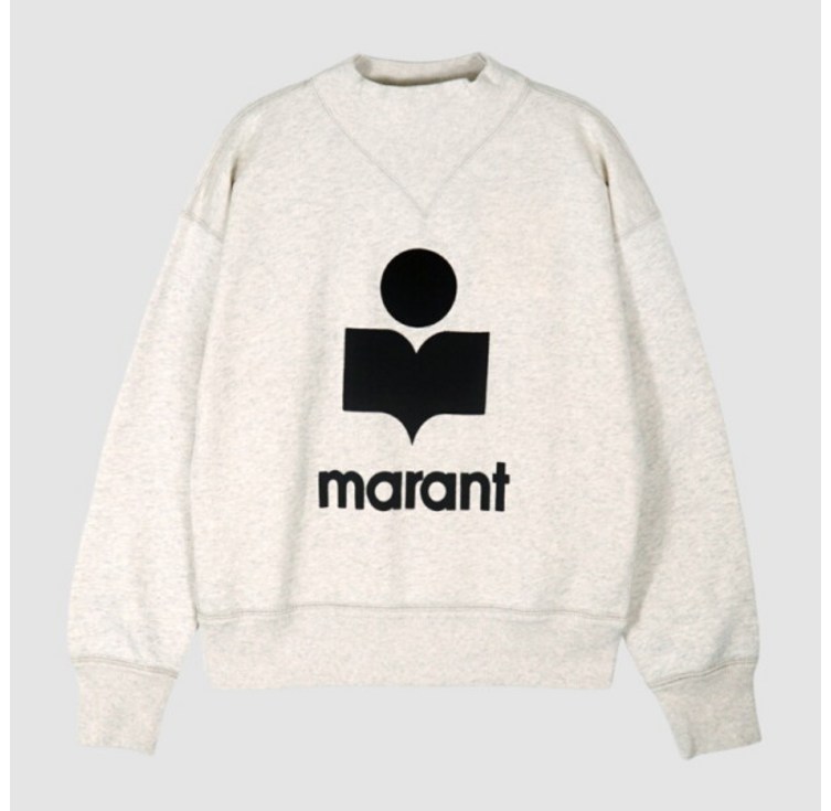 ISABEL MARANT 럭스덕국내당일 이자벨마랑 24FW 모비 하이넥 맨투맨 에크루 SW0003FA A1M07E 23EC