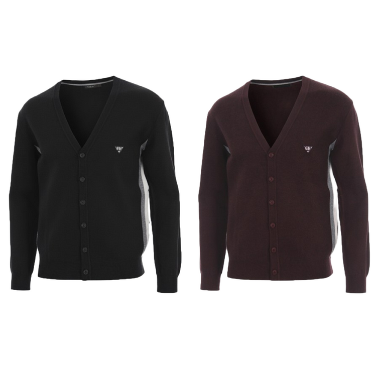 엘르 남성 사이드 라인 디테일 가디건 69450