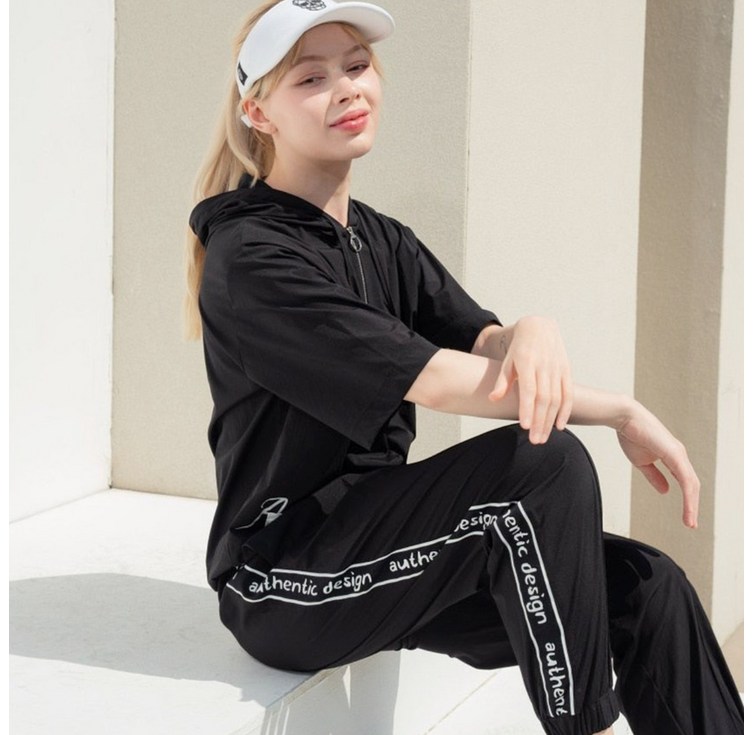 아델라이크 여름 여성 골프웨어 빅사이즈 여성골프웨어 아노락상하세트 여름골프복 쿨링골프웨어 여자 여름조거팬츠 빅사이즈 여성의류 여름 트레이닝 상하 여성 냉감 골프복 여성 파크골프옷