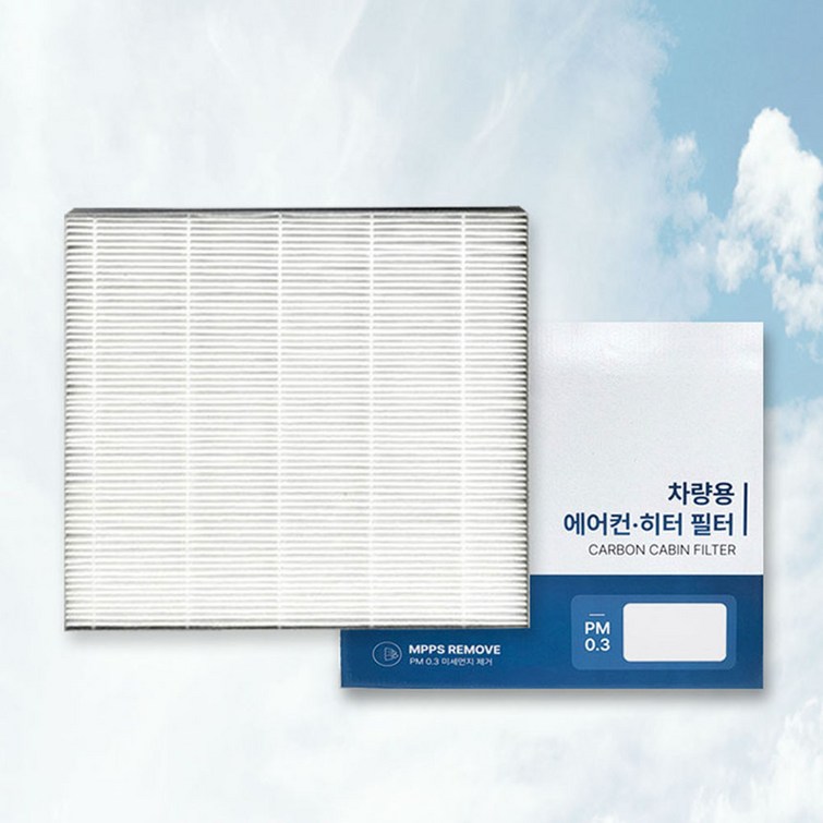 이필드 PM0.3 에어컨필터 기아 스포티지 QL 15년09월21년06월 초미세먼지 항균 히터필터 더볼드 호환, 4개, PM0.3 고효율 필터