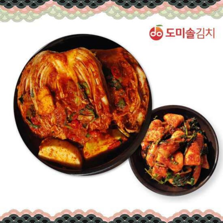 도미솔 사랑채 포기김치 3kg  사각사각 총각김치 2kg, 총5kg